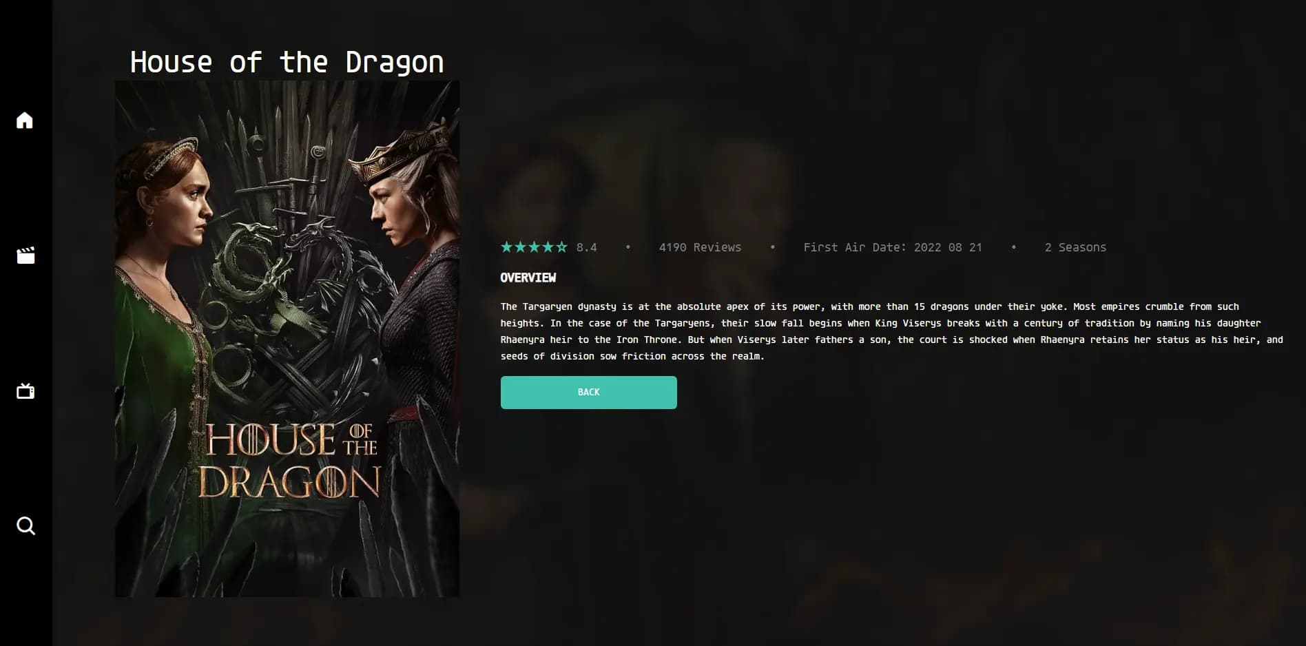Movie Landing Page preview 2
